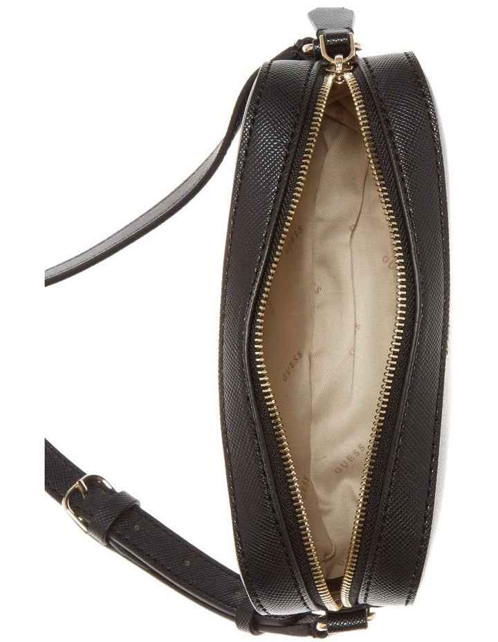 Kamryn Zip Top Crossbody Bag in Black