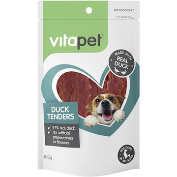 Vita Pet Duck Tenders Dog Treats 100g