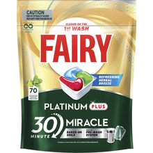 Fairy Platinum Plus Fresh Dishwashing Tablets 70 pack