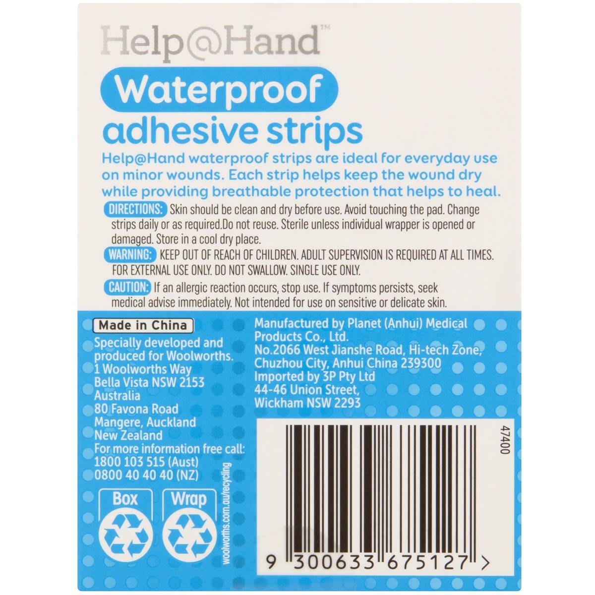 Help@Hand Waterproof Strips 20 Pack