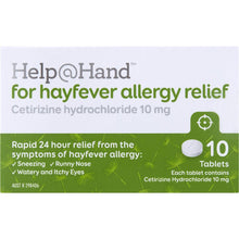 Help@Hand Hayfever Allergy Relief Tablets 10 pack