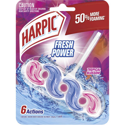 Harpic Fresh Power Tropical Blossom Toilet Cleaner Block 1 Pack