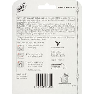 Harpic Fresh Power Tropical Blossom Toilet Cleaner Block each