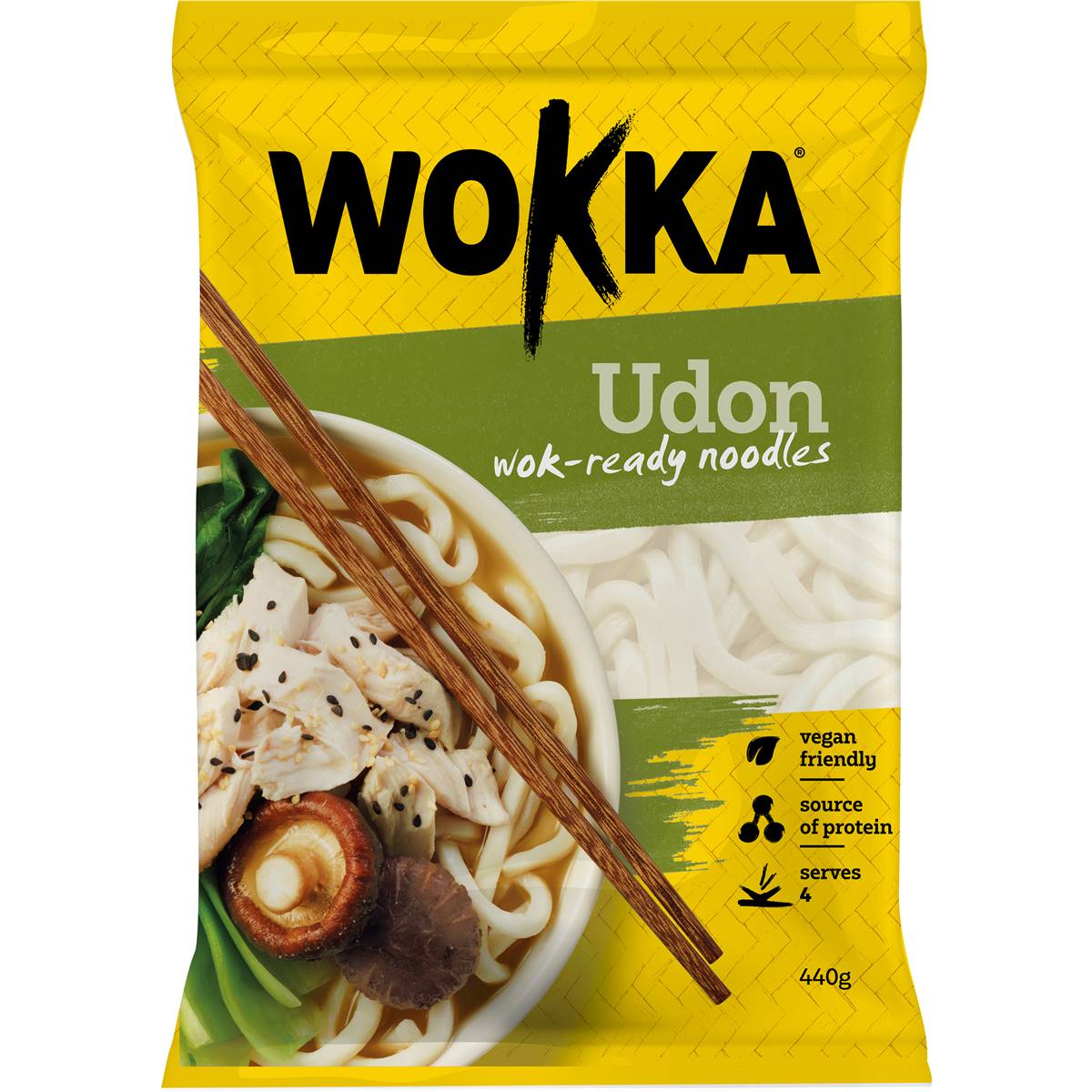 Wokka Udon Noodles 440g