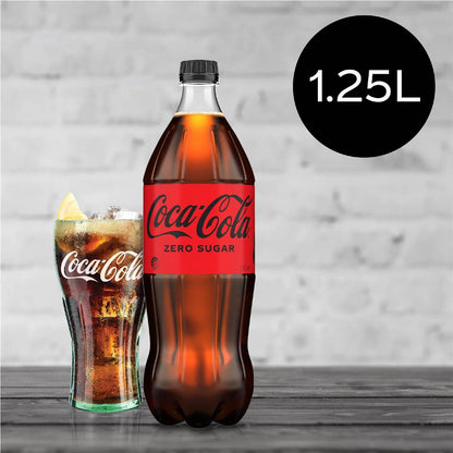 Coca-Cola Zero Sugar Soft Drink Bottle 1.25L
