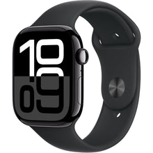 Apple Watch Series 10 46mm Jet Black Aluminium Case GPS Sport Band (S/M) [Black]