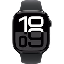 Apple Watch Series 10 46mm Jet Black Aluminium Case GPS Sport Band (S/M) [Black]