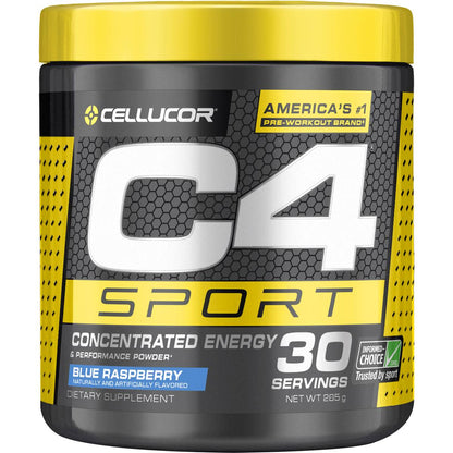Cellucor C4 Sport Pre-Workout Powder Blue Raspberry 285g