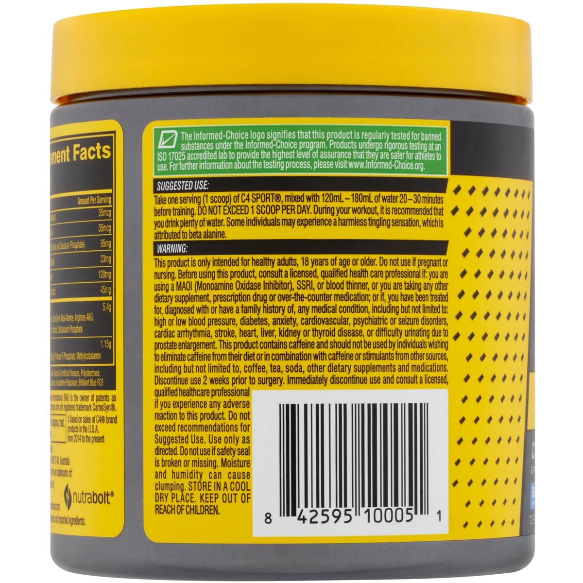 Cellucor C4 Sport Pre-Workout Powder Blue Raspberry 285g