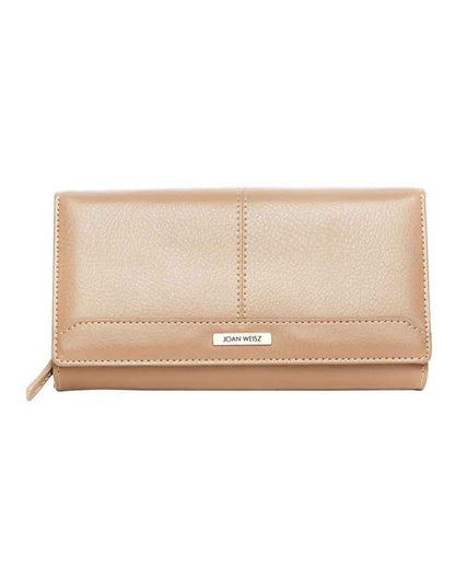 Dakota Flap Over Wallet in Taupe