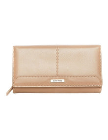 Dakota Flap Over Wallet in Taupe