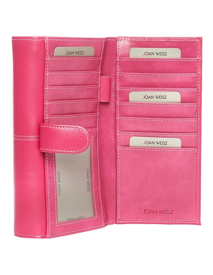 Dakota Flap Over Wallet in Pink