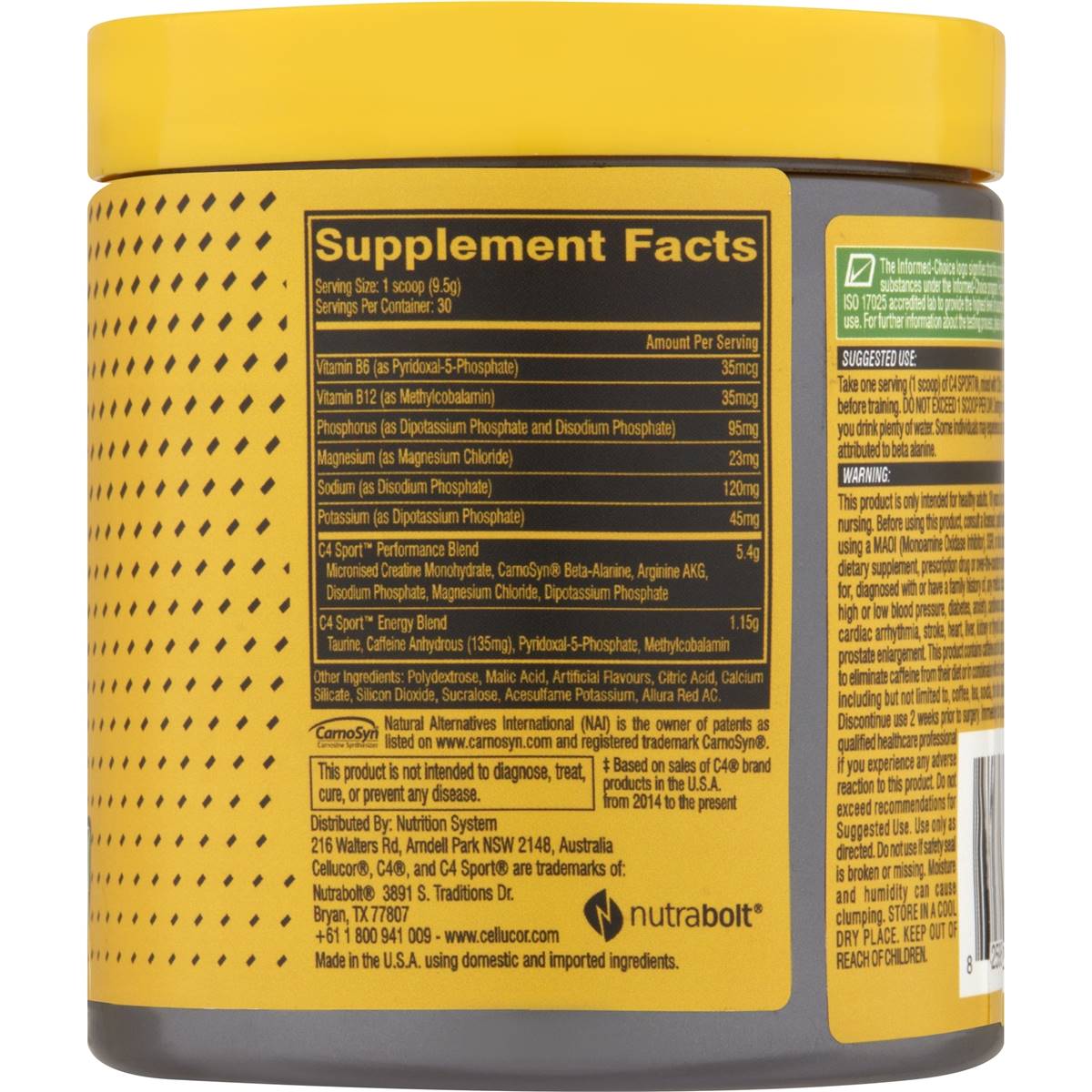 Cellucor c4 Sport Powder Watermelon 285g