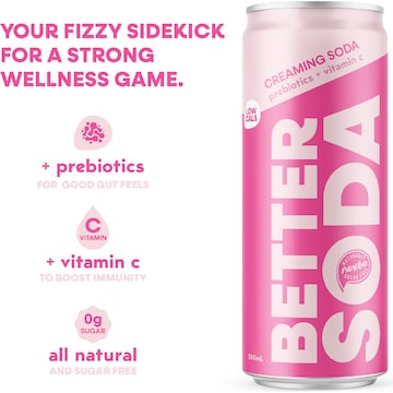 Nexba Better Creaming Soda 330mL x 4 pack