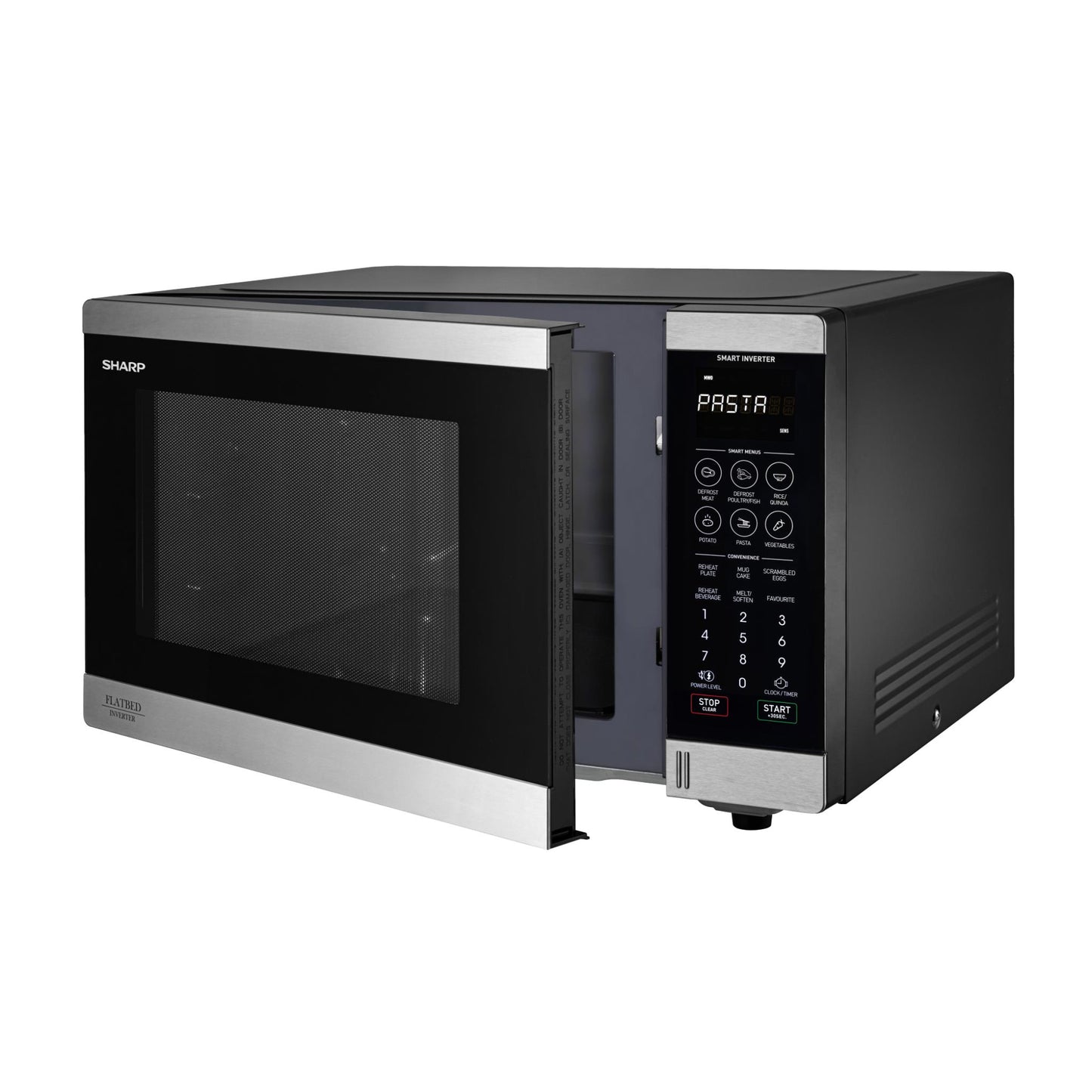 Sharp SM327FHS 32L 1200W Flatbed Microwave (Stainless Steel)