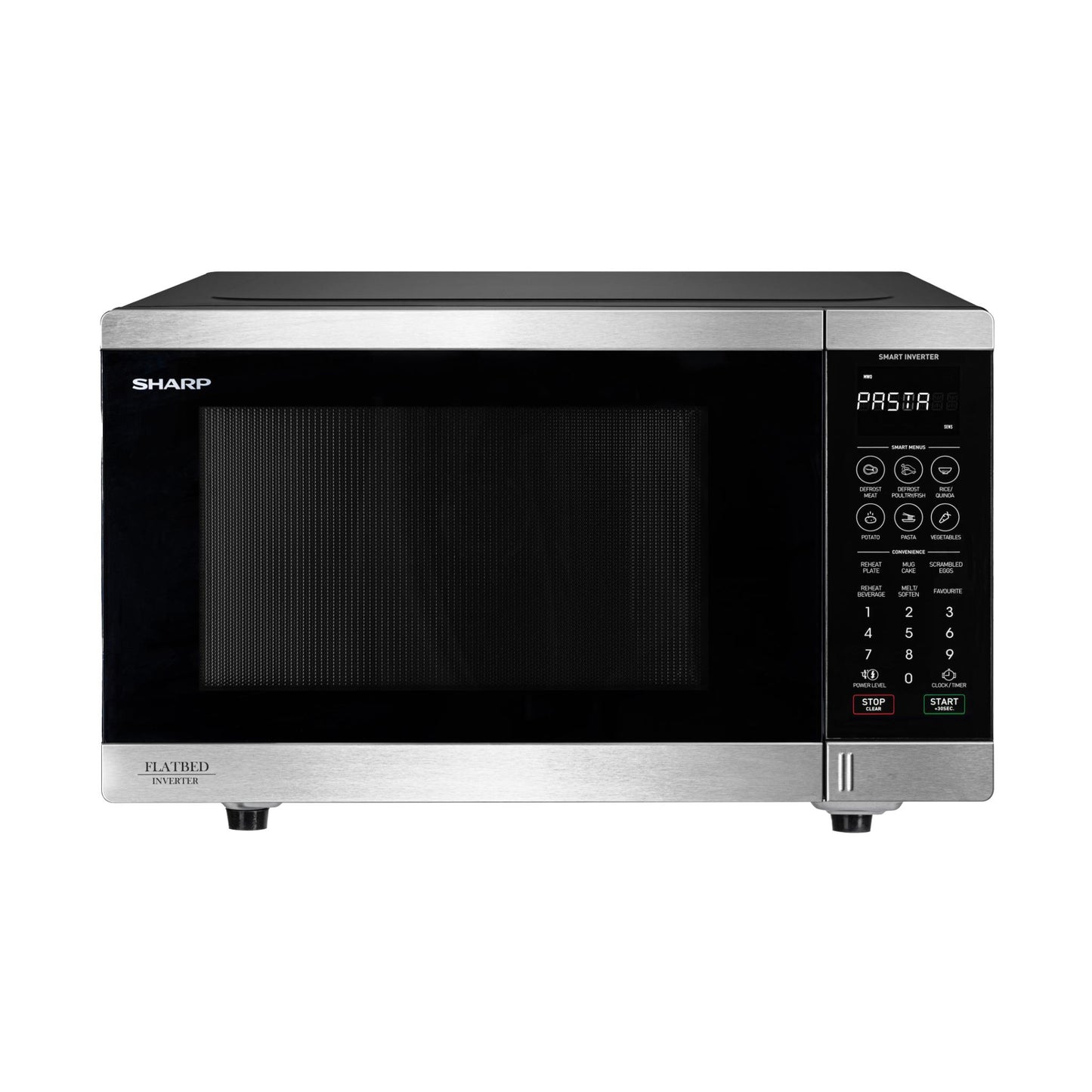 Sharp SM327FHS 32L 1200W Flatbed Microwave (Stainless Steel)