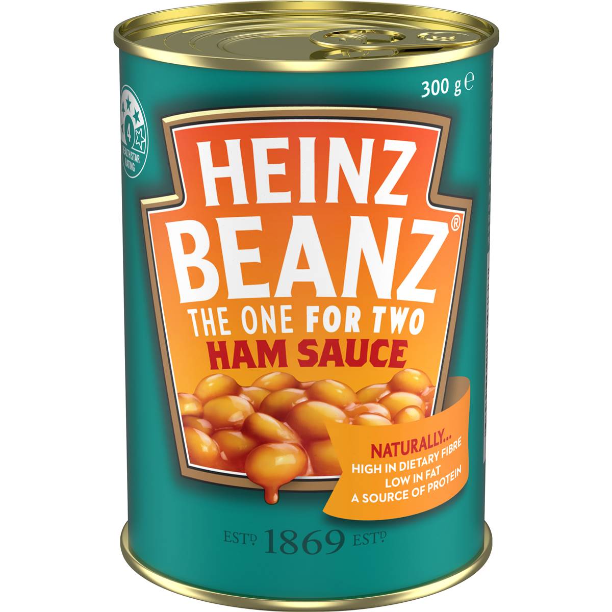 Heinz Beanz Canned Baked Beans In Ham Sauce 300g