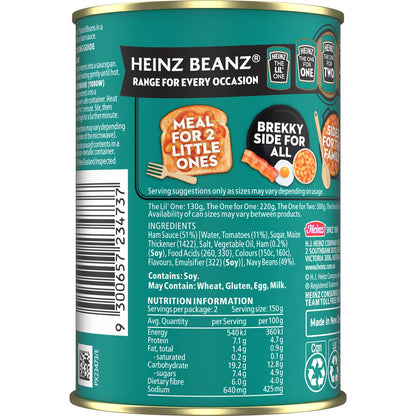 Heinz Beanz Canned Baked Beans In Ham Sauce 300g
