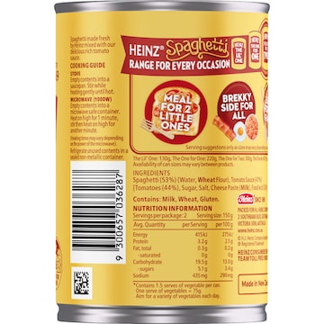 Heinz Canned Spaghetti Pasta In Tomato Sauce 300g