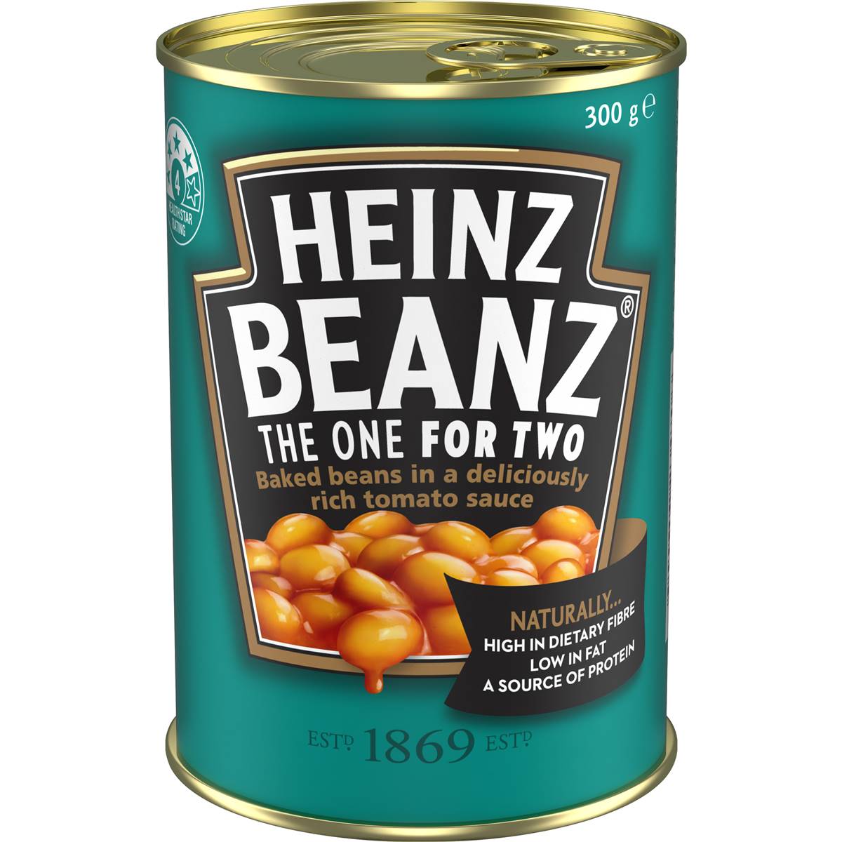 Heinz Beanz Canned Baked Beans In Tomato Sauce 300g