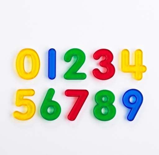 Transparent Numbers 10 Piece Set Playdough Sand Toys Sensory Toys Early Math Games for Kids Cognitive STEM Toys 3yrs+
