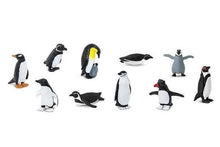 Tube of 10 Penguins Animal Figurines Montessori Language Learning Ocean Figurines by Safari Ltd Toob Range 3yrs+