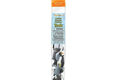 Tube of 10 Penguins Animal Figurines Montessori Language Learning Ocean Figurines by Safari Ltd Toob Range 3yrs+