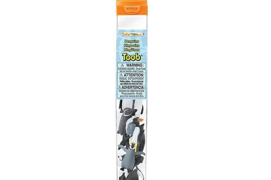 Tube of 10 Penguins Animal Figurines Montessori Language Learning Ocean Figurines by Safari Ltd Toob Range 3yrs+
