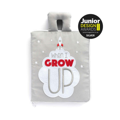 When I Grow Up Fabric Activity Book by Curious Columbus Kids Travel Toys Interactive Book Best Seller 3yrs+