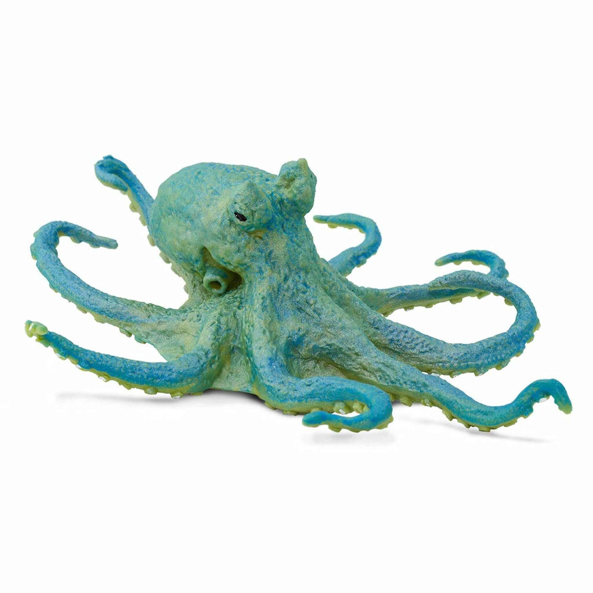 Blue Octopus Figurine by Safari Ltd Sea Life Collection Animal Figurines 3yrs+