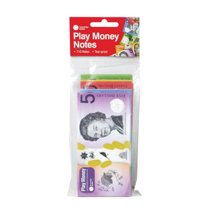 Tear Proof Play Money Notes Realistic synthetic paper 110p Fake Money By Knowledge Builder Math STEM  Range Math Games for Kids Best Seller Most Loved in Store 3yrs+