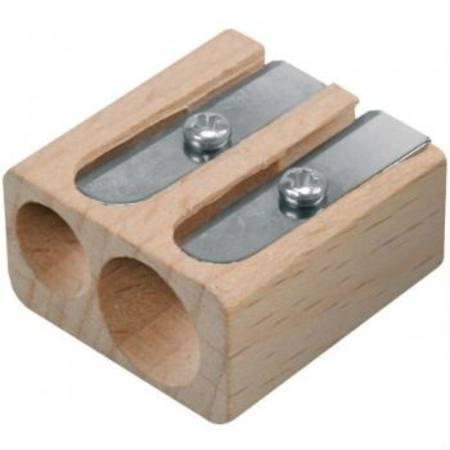 Lyra Twin Hole Wooden Pencil Sharpener Stationary Art and craft for kids 3yrs+