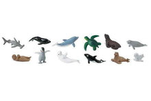 Tube of 12 Small Sea Life Animal Figurines Montessori Language Learning Ocean Figurines by Safari Ltd Toob Range Turtle Toys Best Seller 3yrs+