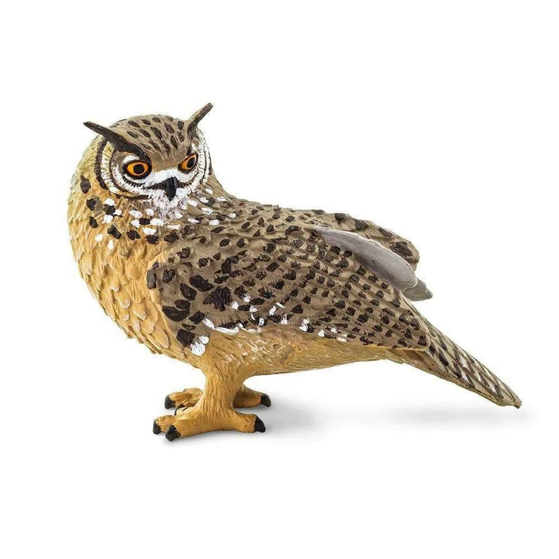 Eagle Owl Figurine by Safari Ltd Woodland Collection Animal Figurines 3yrs+