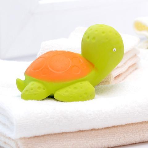 CaaOcho Natural Rubber Bath Sea Turtle Ocean Baby Bath Toys Baby Gifts Idea Best Seller 0m+
