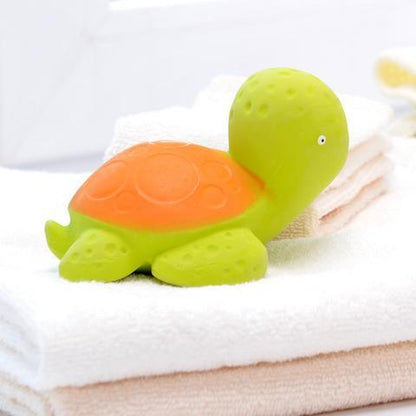 CaaOcho Natural Rubber Bath Sea Turtle Ocean Baby Bath Toys Baby Gifts Idea Best Seller 0m+