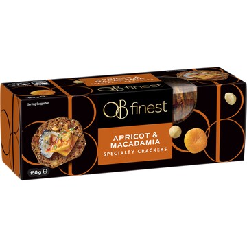OB Finest Speciality Crackers Apricot & Macadamia 150g
