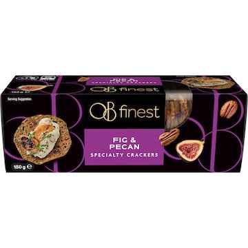 OB Finest Speciality Crackers Fig & Pecan 150g