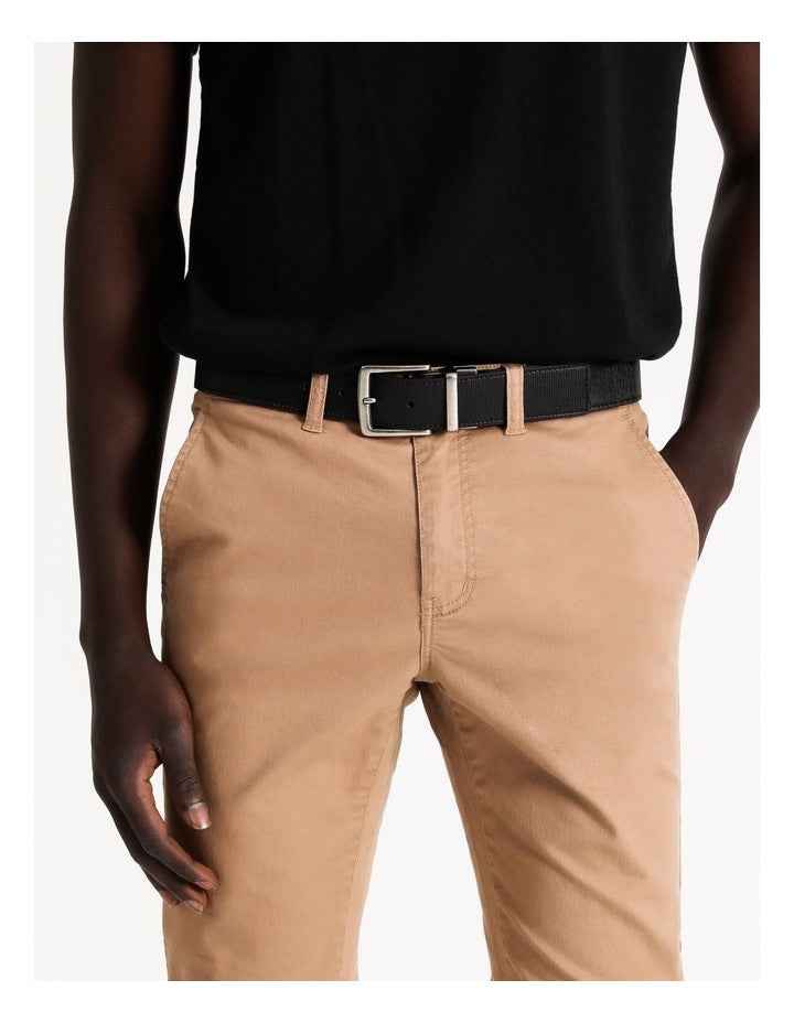 Textured Black Reversible Belt