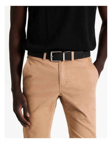 Textured Black Reversible Belt