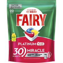 Fairy Platinum Plus Lemon Dishwashing Tablets 65 pack