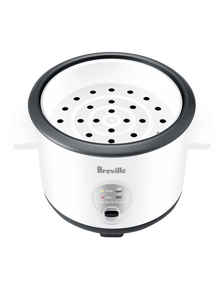 The Set And Serve Rice Cooker White LRC210WHT2JAN1 in White