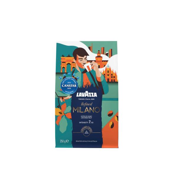 LAVAZZA TALES OF ITALY MILANO GROUND COFFEE 250G