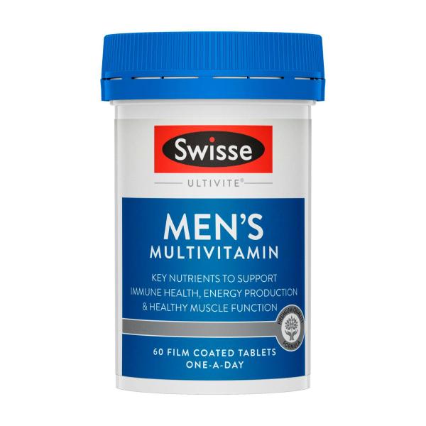 SWISSE ULTIVITE MENS MULTIVITAMIN TABLETS 60PK