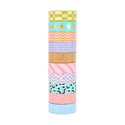 10 Pack Washi Tapes - Pattern Play
