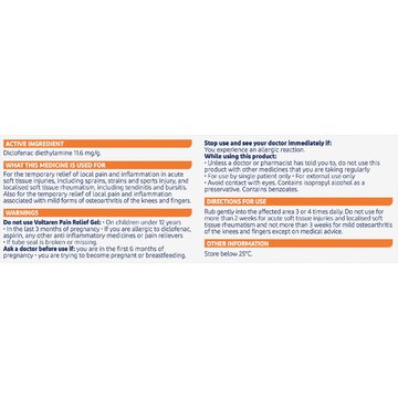 Voltaren Pain Relief Gel No Mess Applicator 75g
