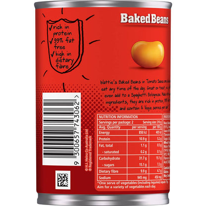 Wattie's Baked Beans In Tomato Sauce 420g