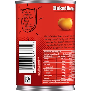 Wattie's Baked Beans In Tomato Sauce 420g