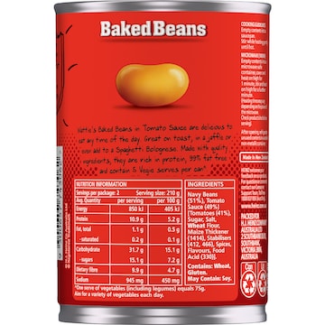 Wattie's Baked Beans In Tomato Sauce 420g