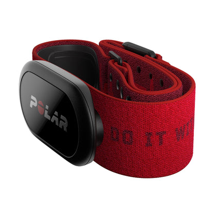 Polar H10 Heart Rate Sensor (Red Beat with Text) [M-XXL]